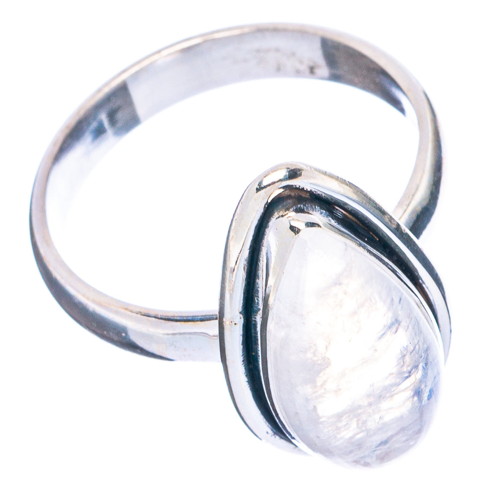 Rainbow Moonstone Ring Size 8 (.925 Sterling Silver)