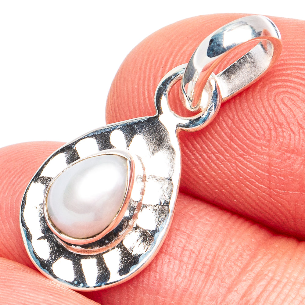 Dainty Cultured Pearl Pendant 7/8" (925 Sterling Silver) P45268