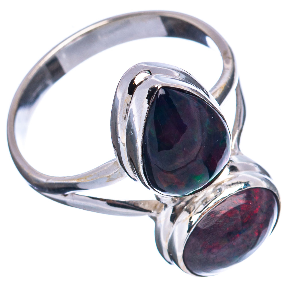 Premium Black Opal Ring Size 10.75 (.925 Sterling Silver)
