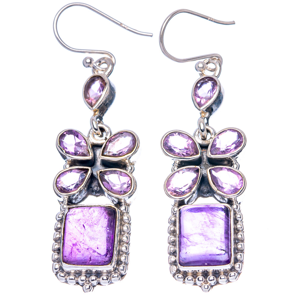 Premium Amethyst Earrings 2 1/8" (925 Sterling Silver) E1585