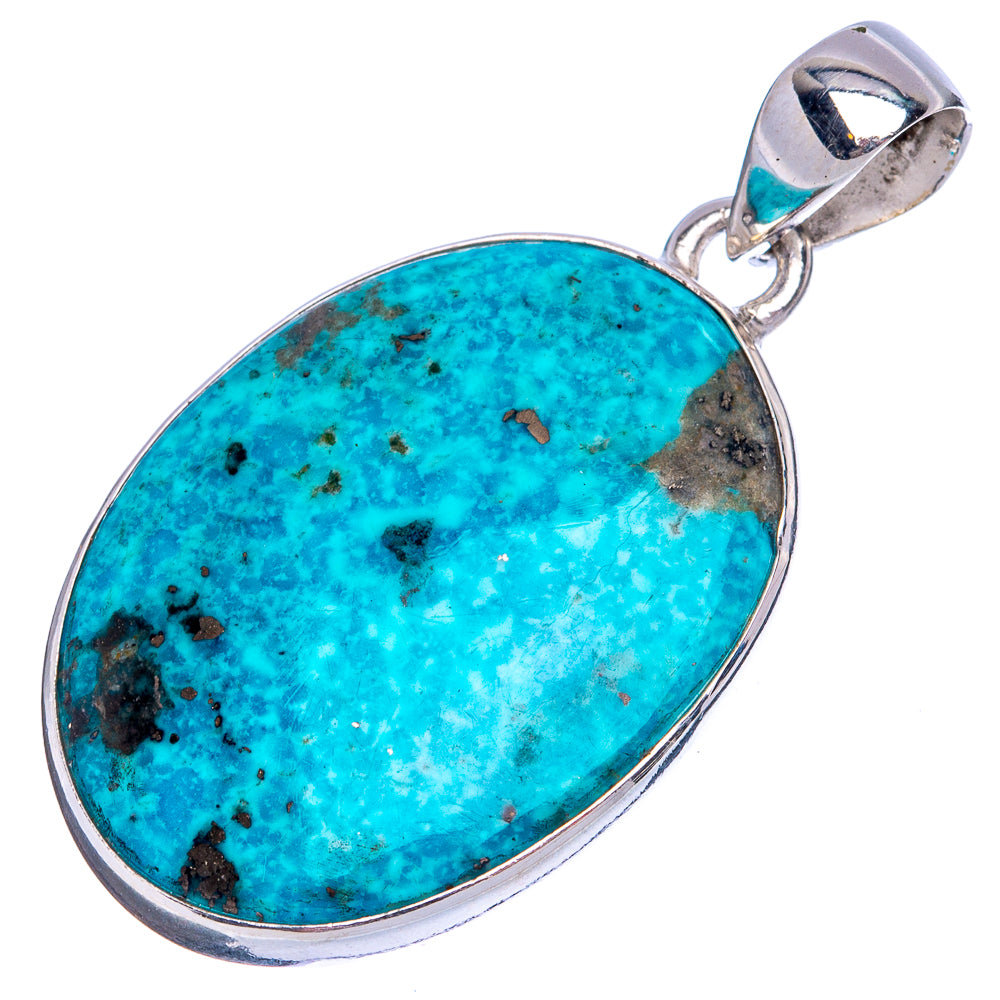 Rare Persian Turquoise Pendant 1 1/2" (925 Sterling Silver) P42161