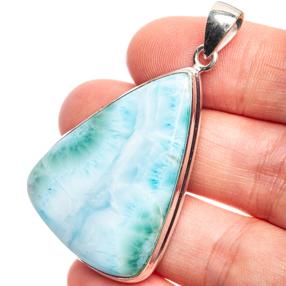 Larimar Pendant 2" (925 Sterling Silver) P39180