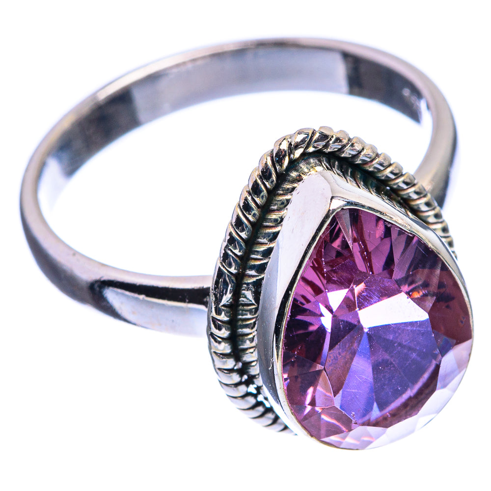 Faceted Color Change Alexandrite (Lab.) Ring Size 9.75 (925 Sterling Silver) R142444