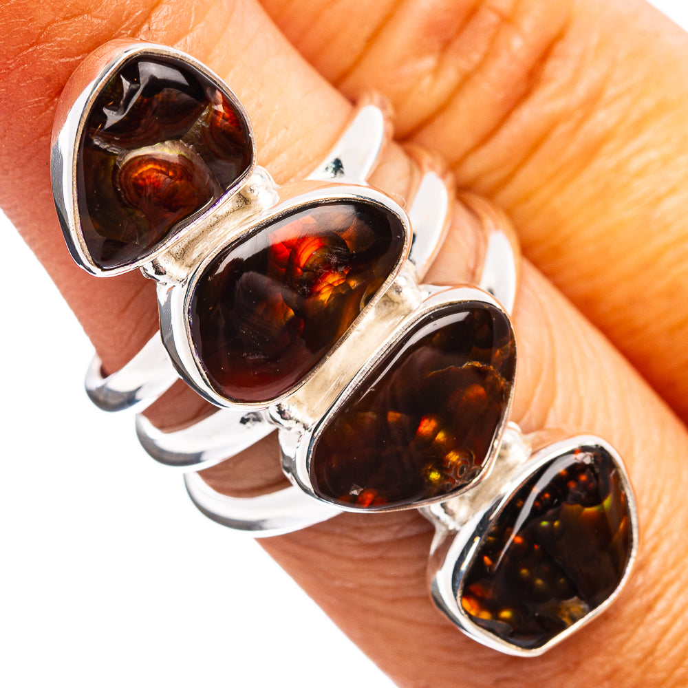 Premium Mexican Fire Opal Ring Size 6.75 (.925 Sterling Silver)