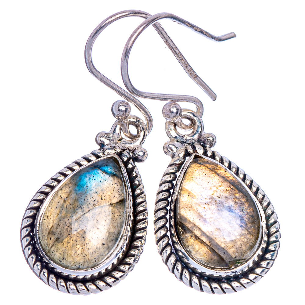 Labradorite Earrings 1 1/4" (925 Sterling Silver) E433564