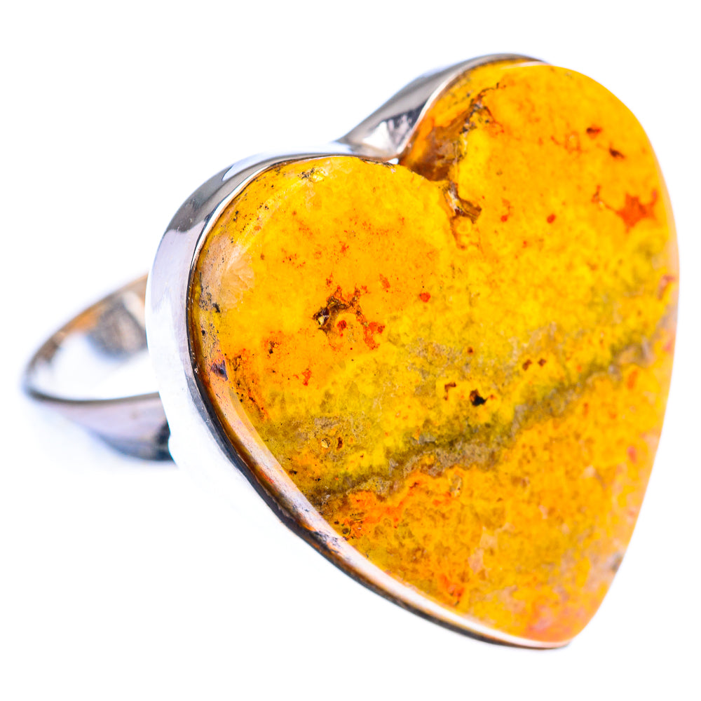 Large Bumble Bee Jasper 925 Sterling Silver Ring Size 8 (925 Sterling Silver) RING140390