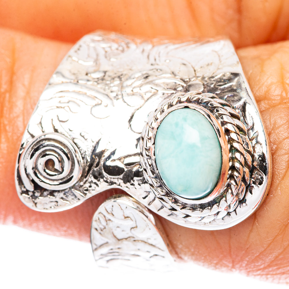 Larimar Ring Size 5.5 (925 Sterling Silver) R3787