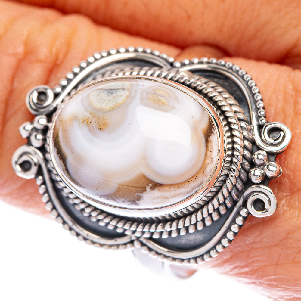 Ocean Jasper Ring Size 10.75 (925 Sterling Silver) R144606