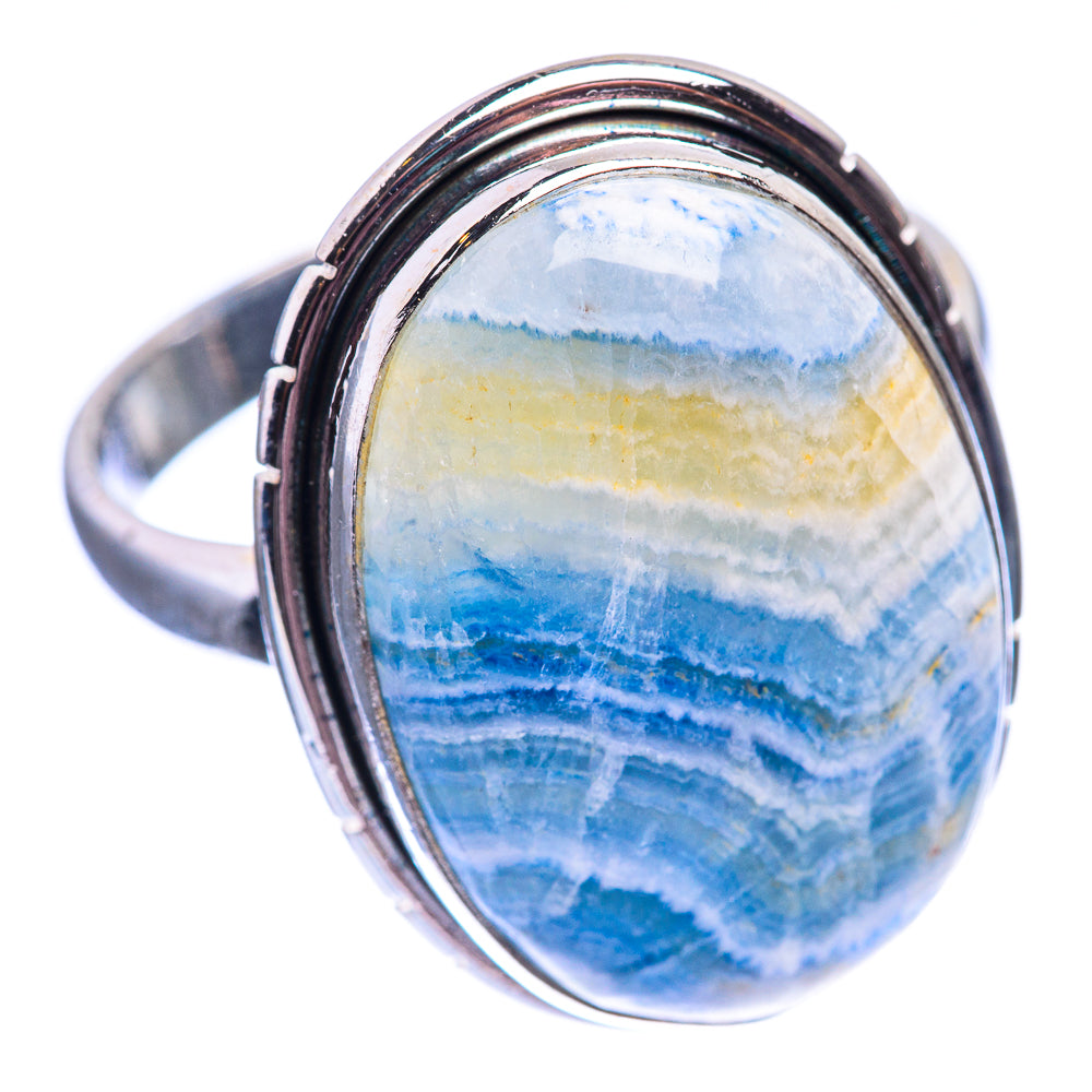 Blue Scheelite Ring Size 10.75 (925 Sterling Silver) R141918