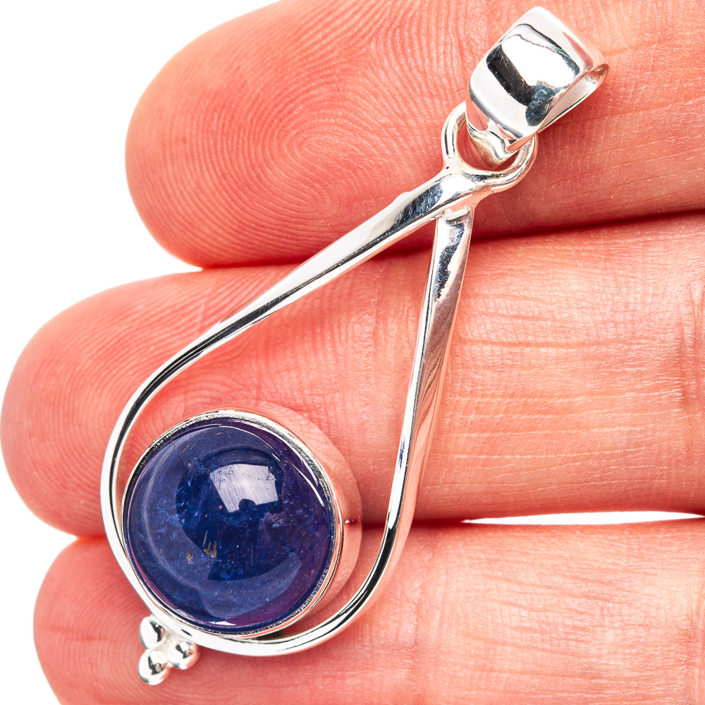 Premium Tanzanite Pendant 1 3/4" (.925 Sterling Silver)
