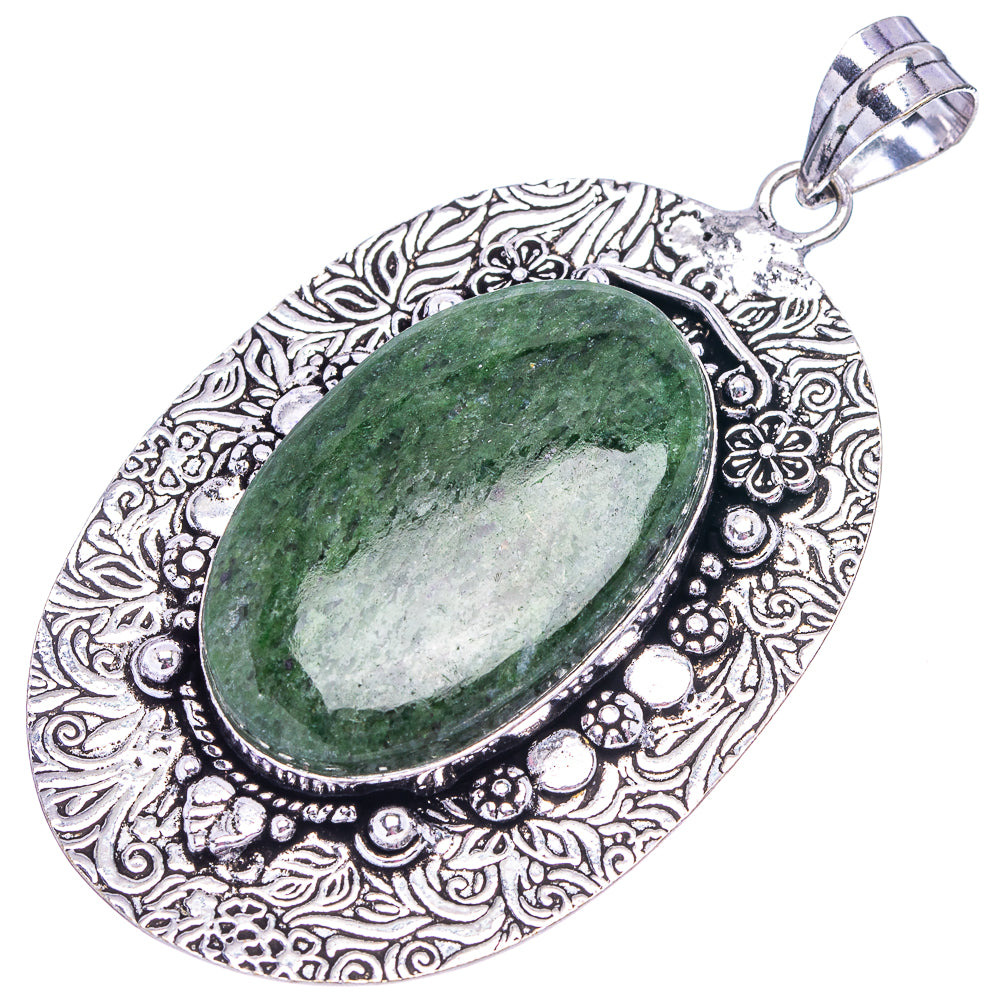 Serpentine  Pendant 2 7/8" (German Silver)
