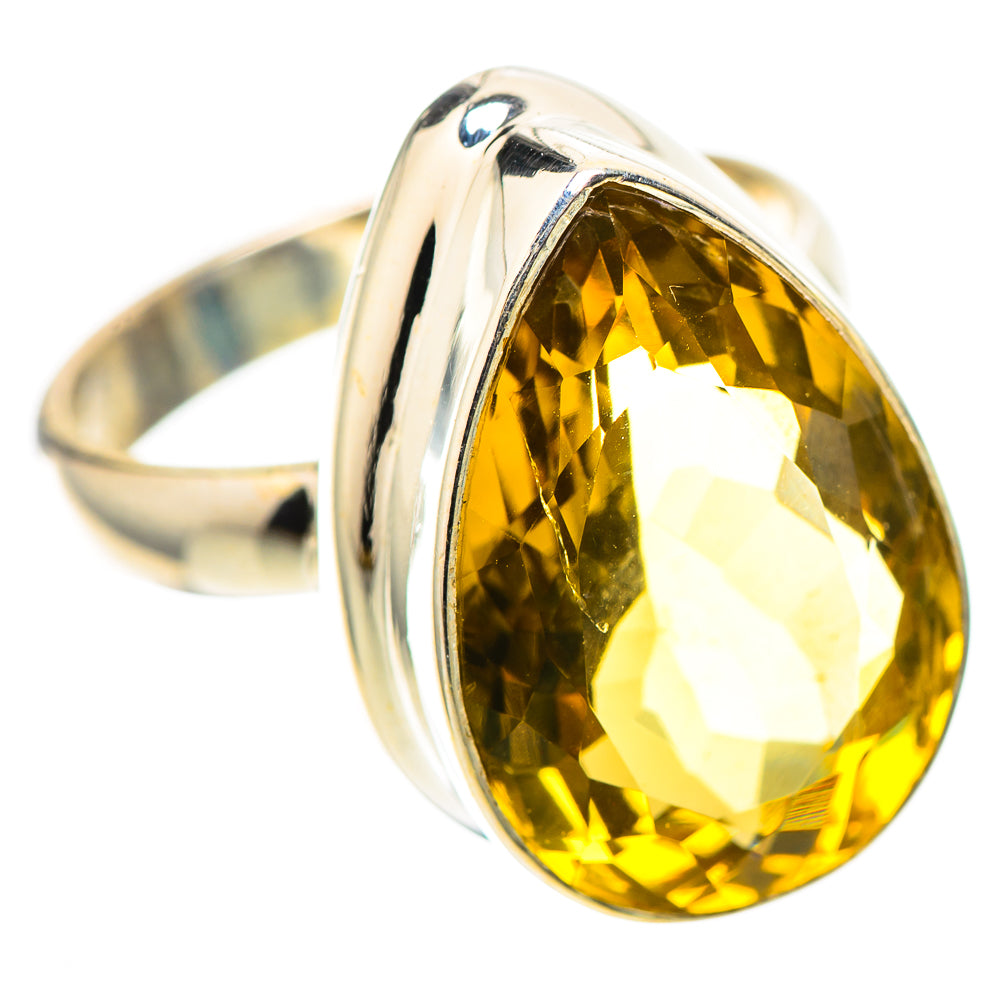 Faceted Citrine Ring Size 8.75 (925 Sterling Silver) RING138687