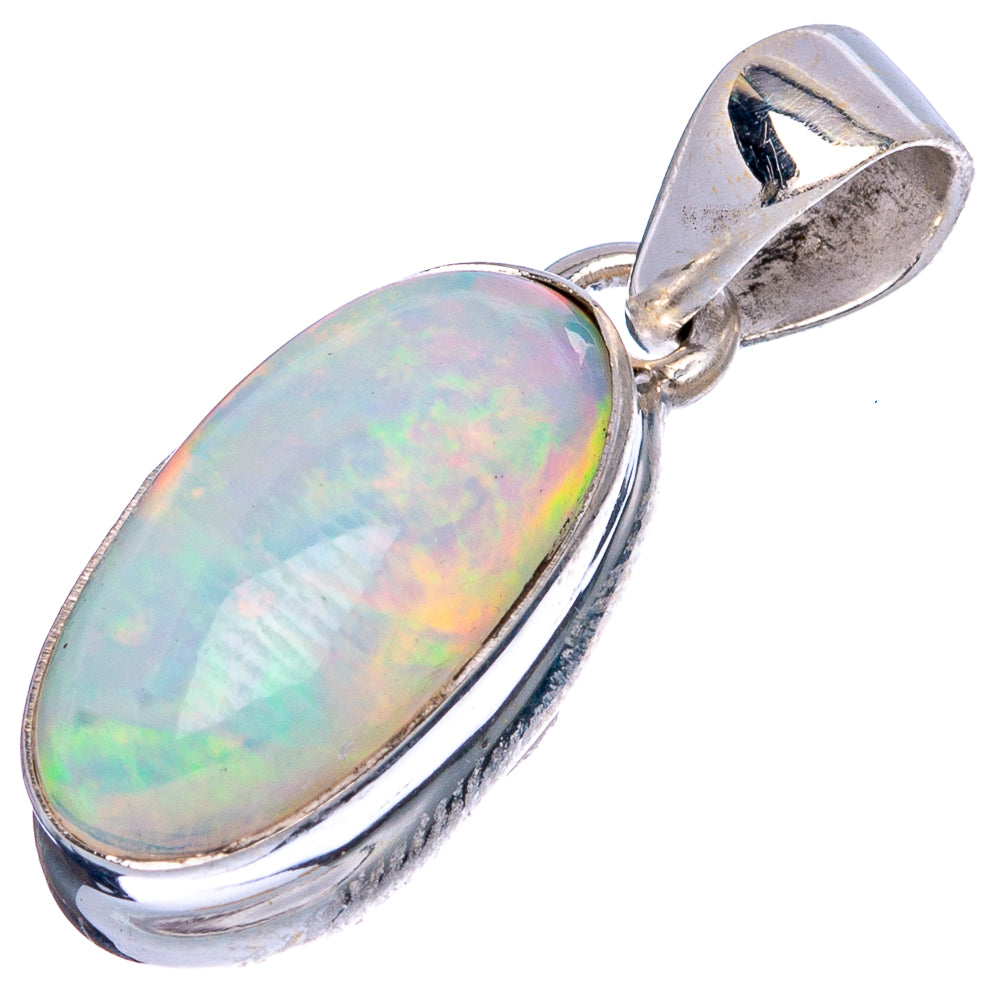 Large Rare Ethiopian Opal Pendant 1 1/8" (925 Sterling Silver) P43469