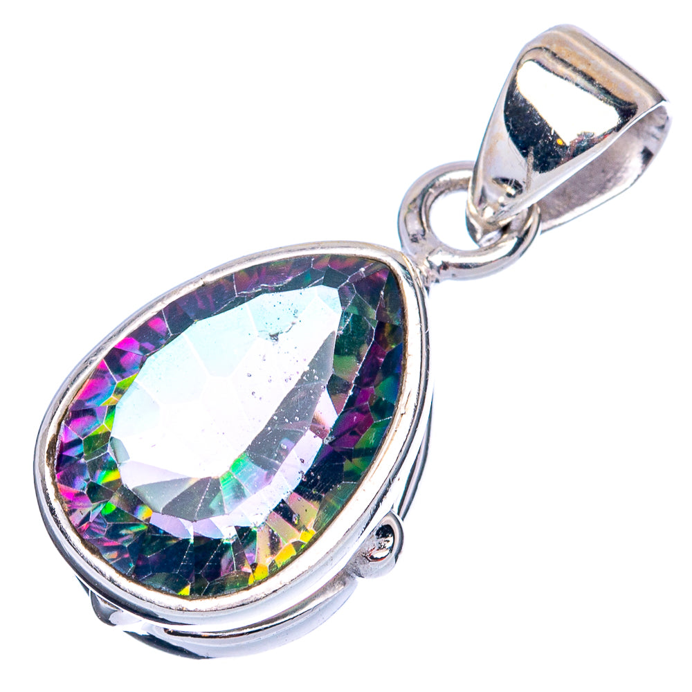 Value Mystic Topaz Pendant 1 1/8" (925 Sterling Silver) P42105