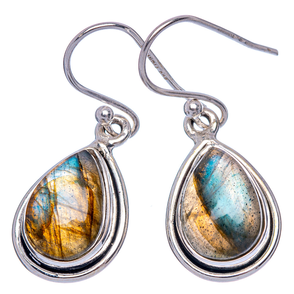 Labradorite Earrings 1 1/4" (925 Sterling Silver) E433339