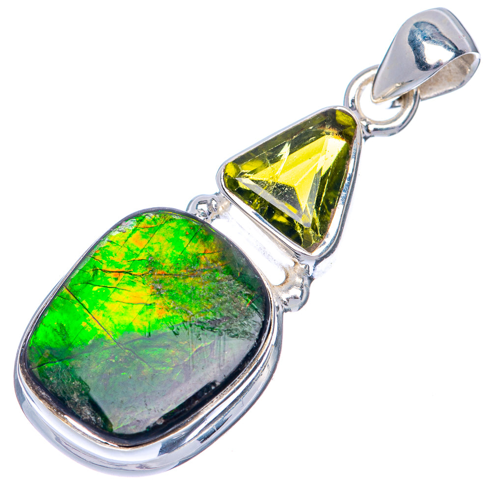 Canadian Ammolite Pendant 1 1/2" (925 Sterling Silver) PD39851