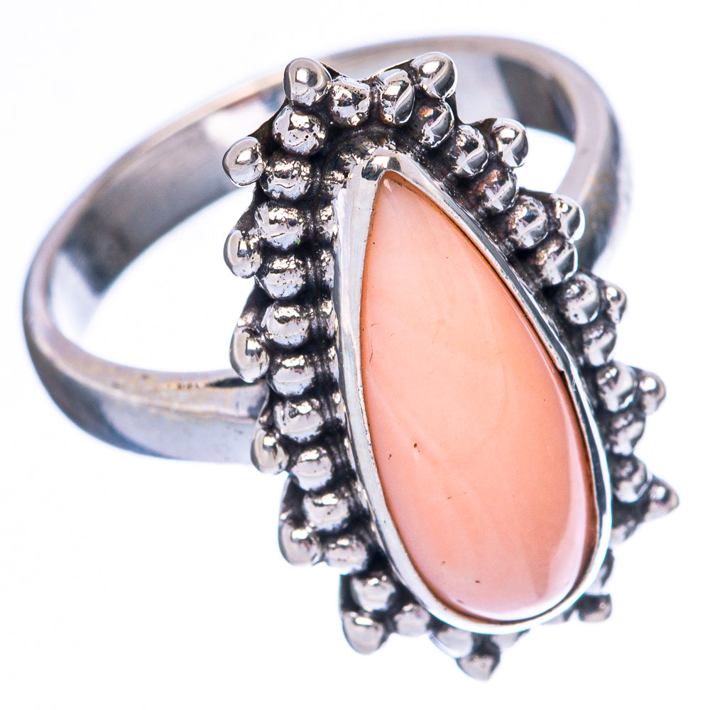 Pink Opal 925 Sterling Silver Ring Size 5 (925 Sterling Silver) R3917