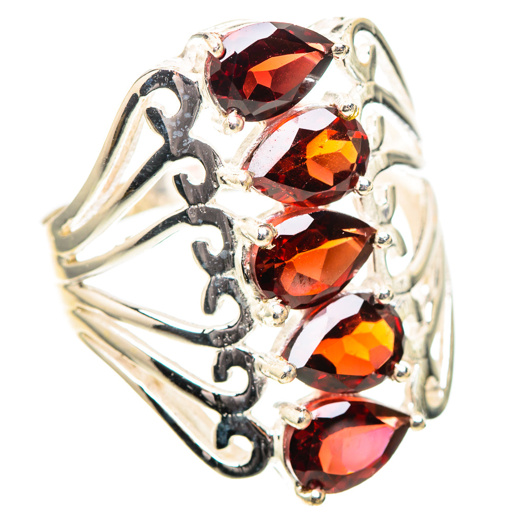Garnet 925 Sterling Silver Ring Size 9 (925 Sterling Silver) RING139434