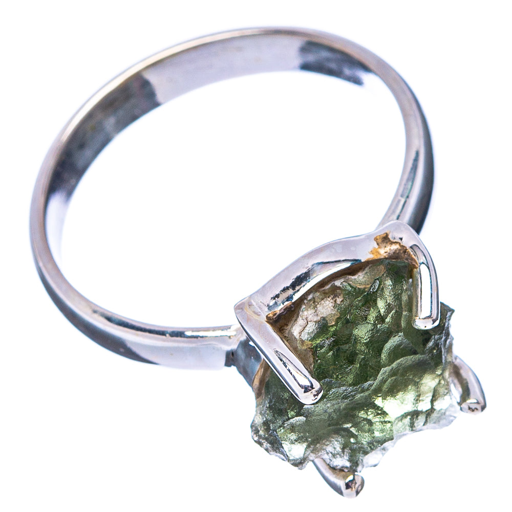 Moldavite Ring Size 5.75 (.925 Sterling Silver)