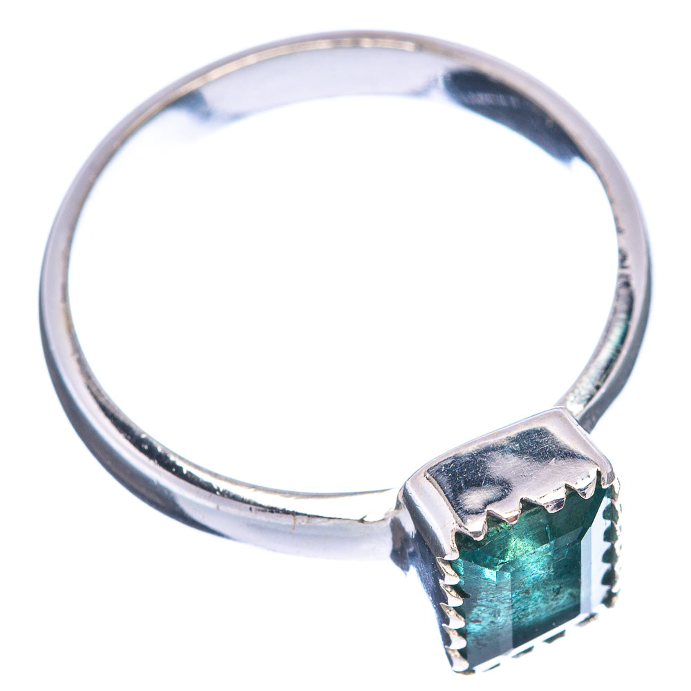 Rare Premium Faceted Zambian Emerald Ring Size 8 (.925 Sterling Silver)