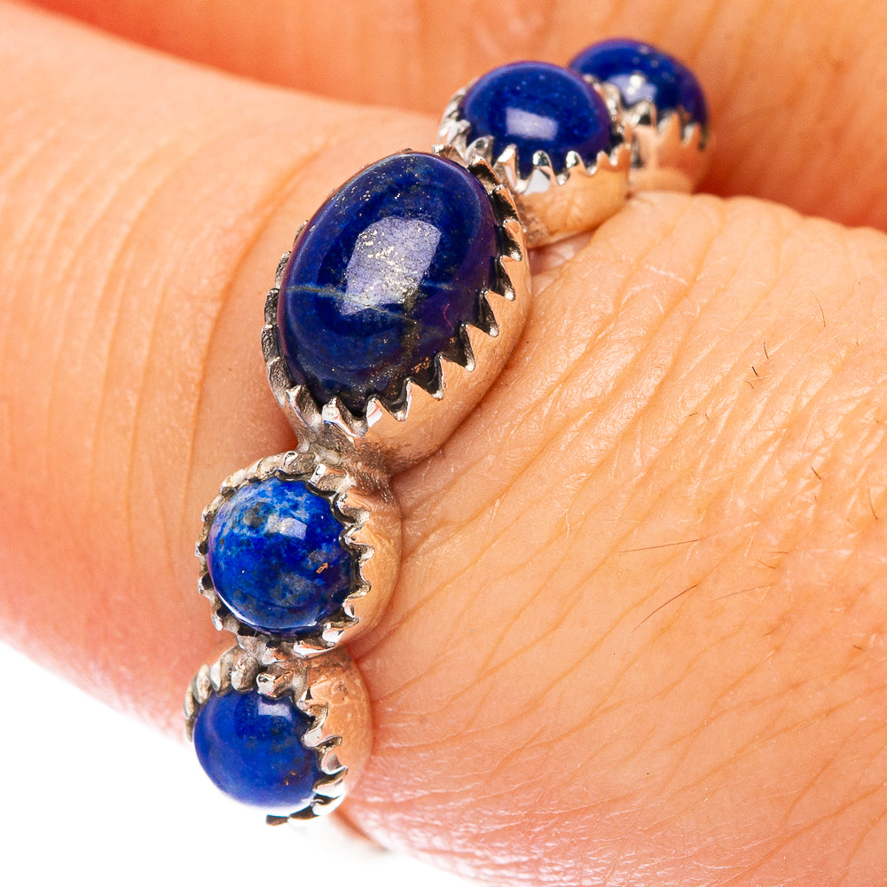 Lapis Lazuli Ring Size 7.75 (925 Sterling Silver) R146781