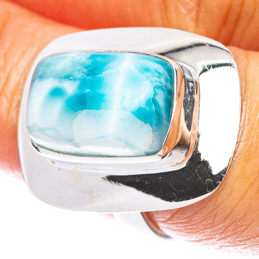 Larimar Ring Size 6.75 (925 Sterling Silver) R6998