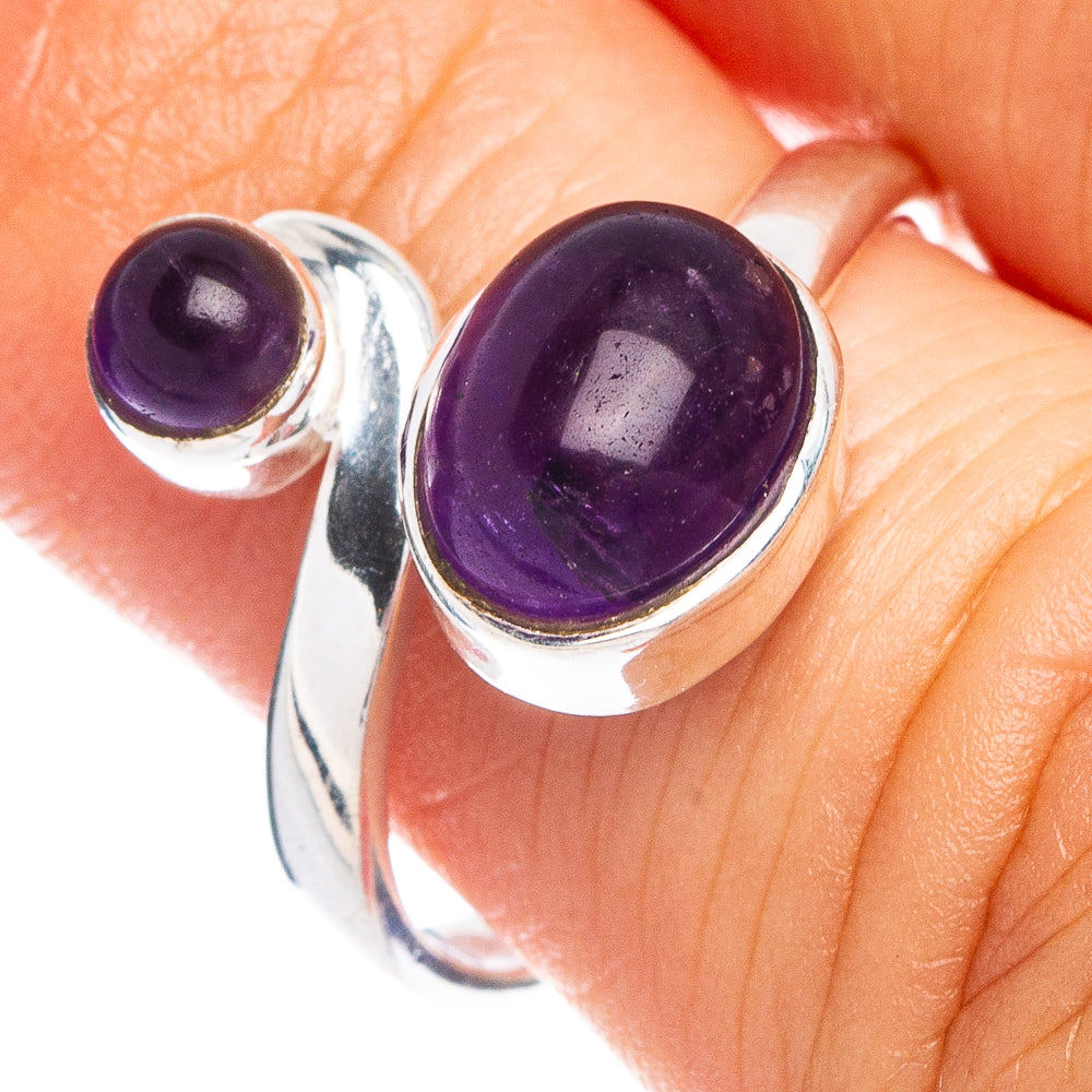 Dainty Amethyst Ring Size 6.25 (925 Sterling Silver) R8633