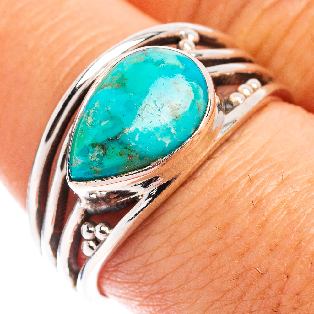 Mohave Turquoise Ring Size 8.75 (.925 Sterling Silver)