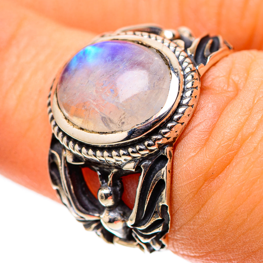 Rainbow Moonstone 925 Sterling Silver Ring Size 6.25 (925 Sterling Silver) RING139467