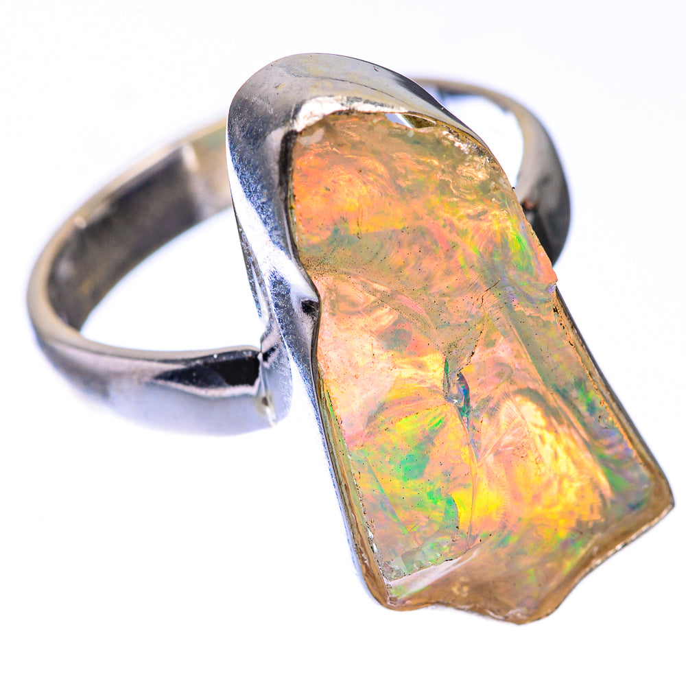 Rough Ethiopian Opal Ring Size 6.25 (925 Sterling Silver) R140704