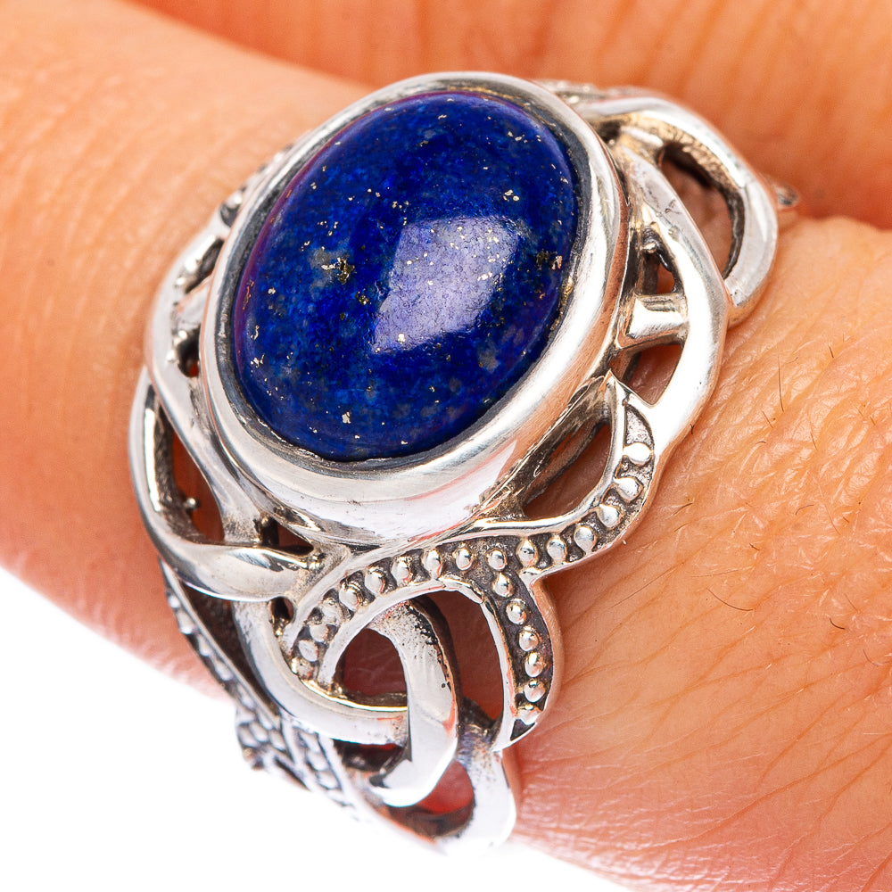 Lapis Lazuli Ring Size 8 (925 Sterling Silver) R146214