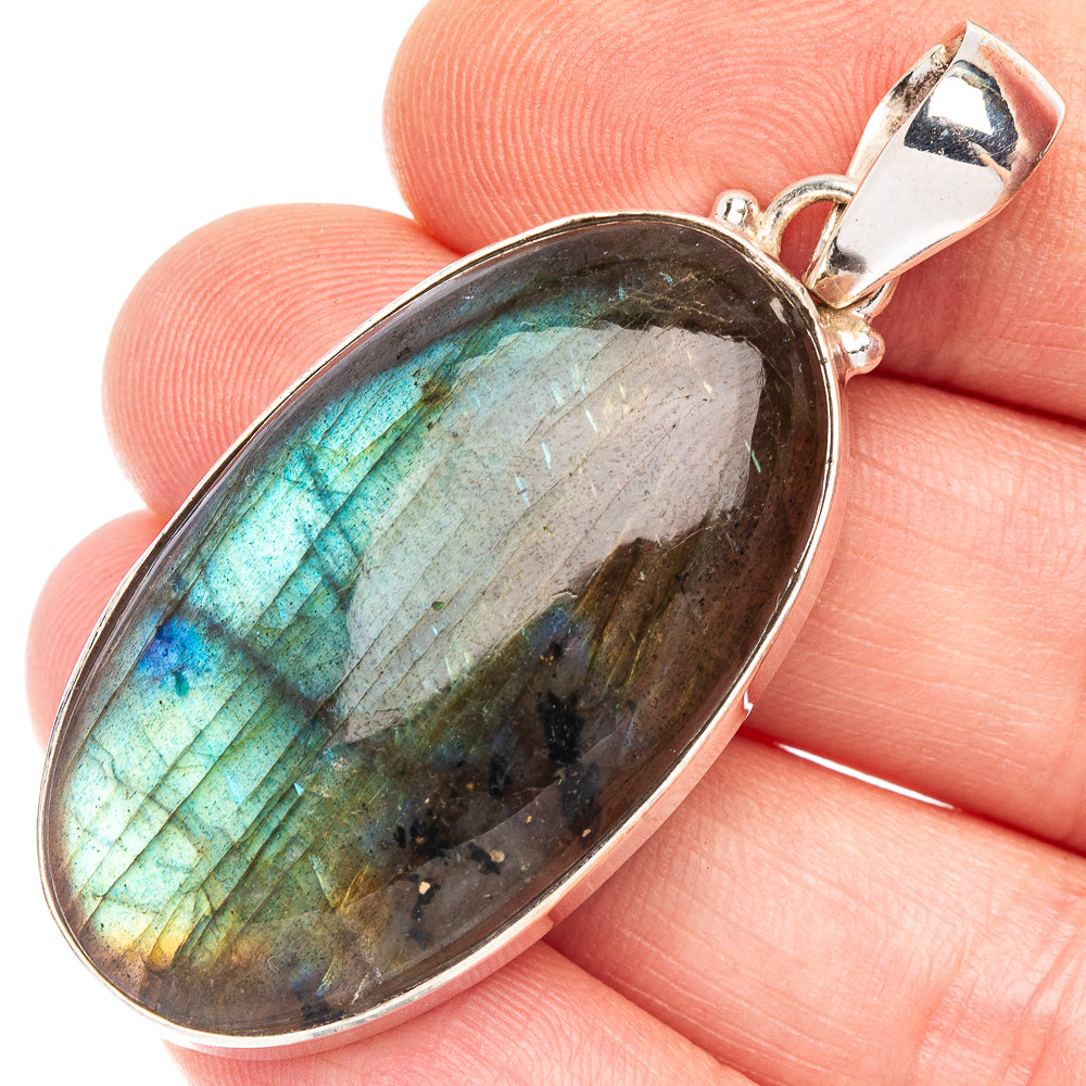 Labradorite Pendant 2" (925 Sterling Silver) P43793