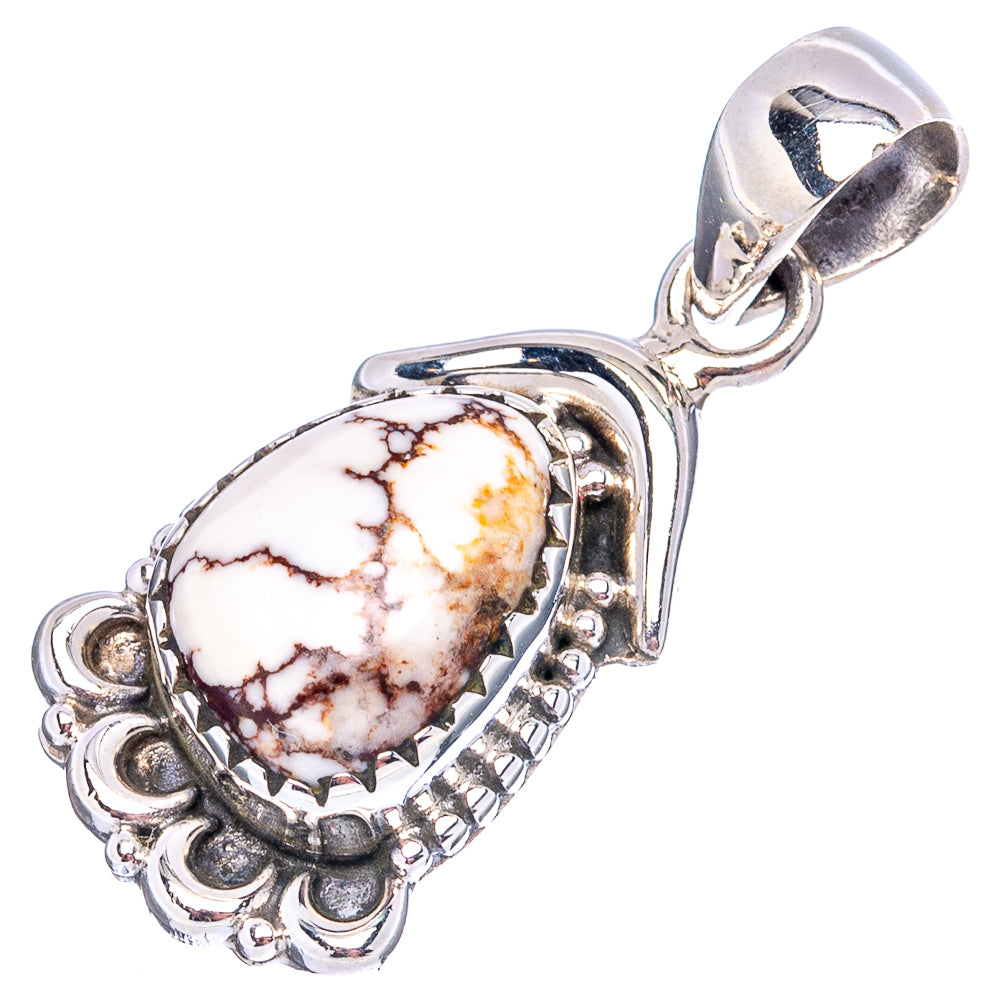 Wild Horse Jasper Pendant 1 1/8" (.925 Sterling Silver)