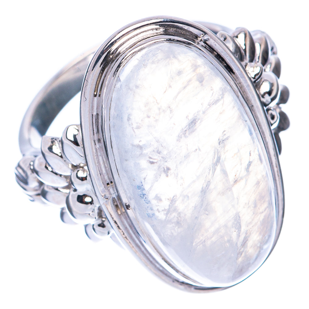 Premium Rainobw Moonstone 925 Sterling Silver Ring Size 6.25 (925 Sterling Silver) R2659
