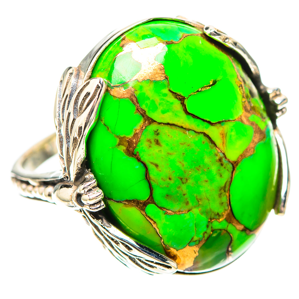 Green Copper Composite Turquoise Ring Size 6.25 (925 Sterling Silver) RING138985