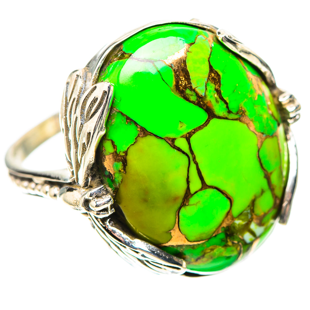 Green Copper Composite Turquoise Ring Size 9 (925 Sterling Silver) RING138745