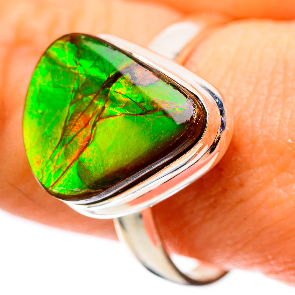 Canadian Ammolite 925 Sterling Silver Ring Size 9.75 (925 Sterling Silver) RING139546