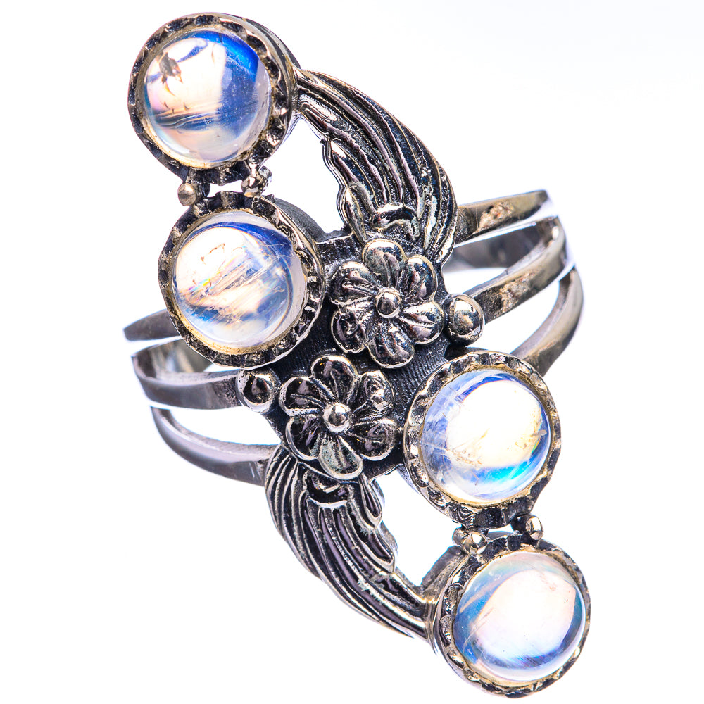 Rainbow Moonstone Ring Size 9 (925 Sterling Silver) R143135