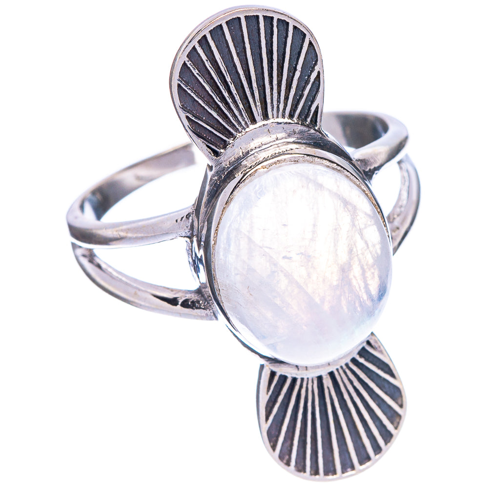 Rainbow Moonstone Ring Size 8.75 (925 Sterling Silver) R147186