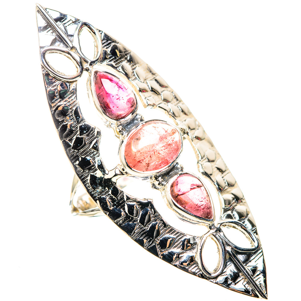 Signature Huge Pink Tourmaline Ring Size 9 (925 Sterling Silver) RING138287