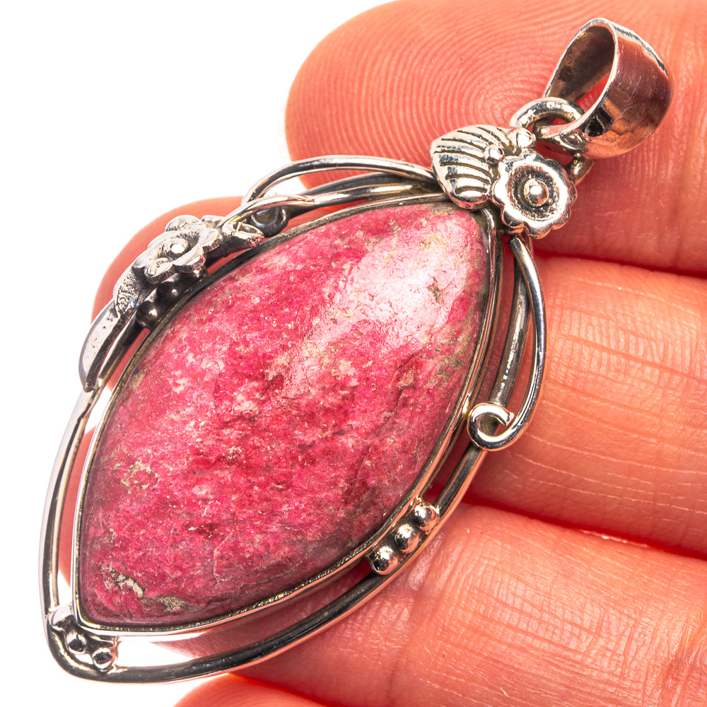 Thulite Pendant 1 7/8" (925 Sterling Silver) P38899