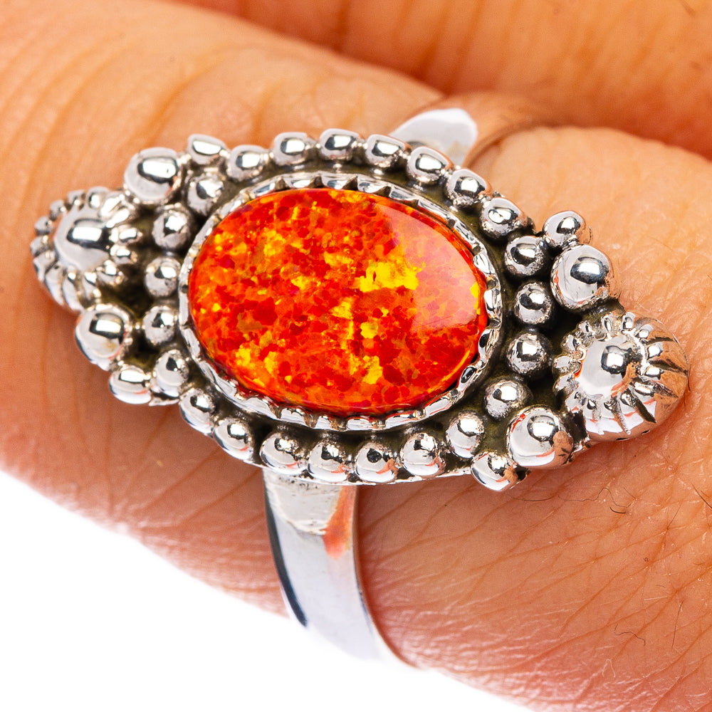 Synthetic Opal Ring Size 8 (925 Sterling Silver) R146077