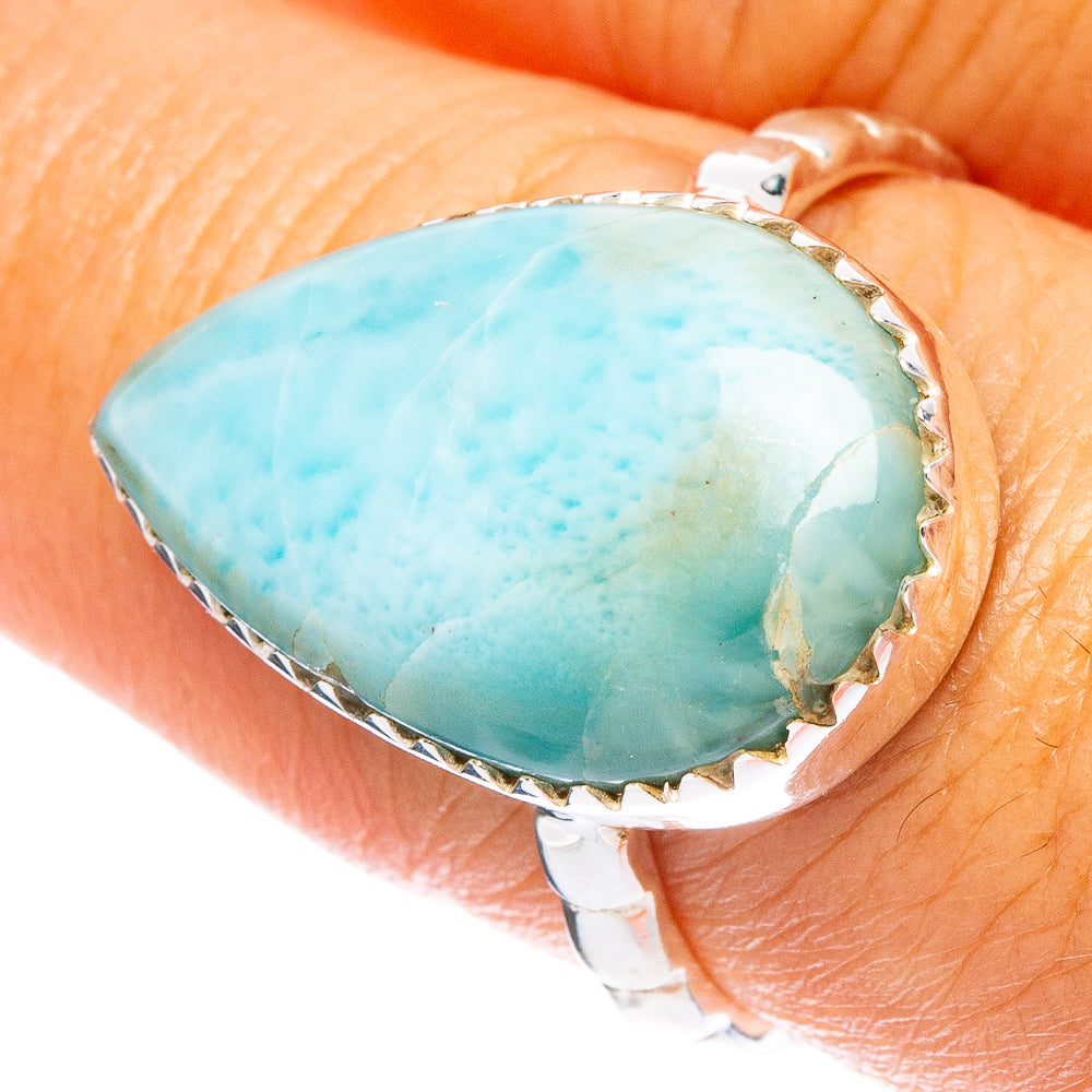 Larimar Ring Size 8 (925 Sterling Silver) R6779