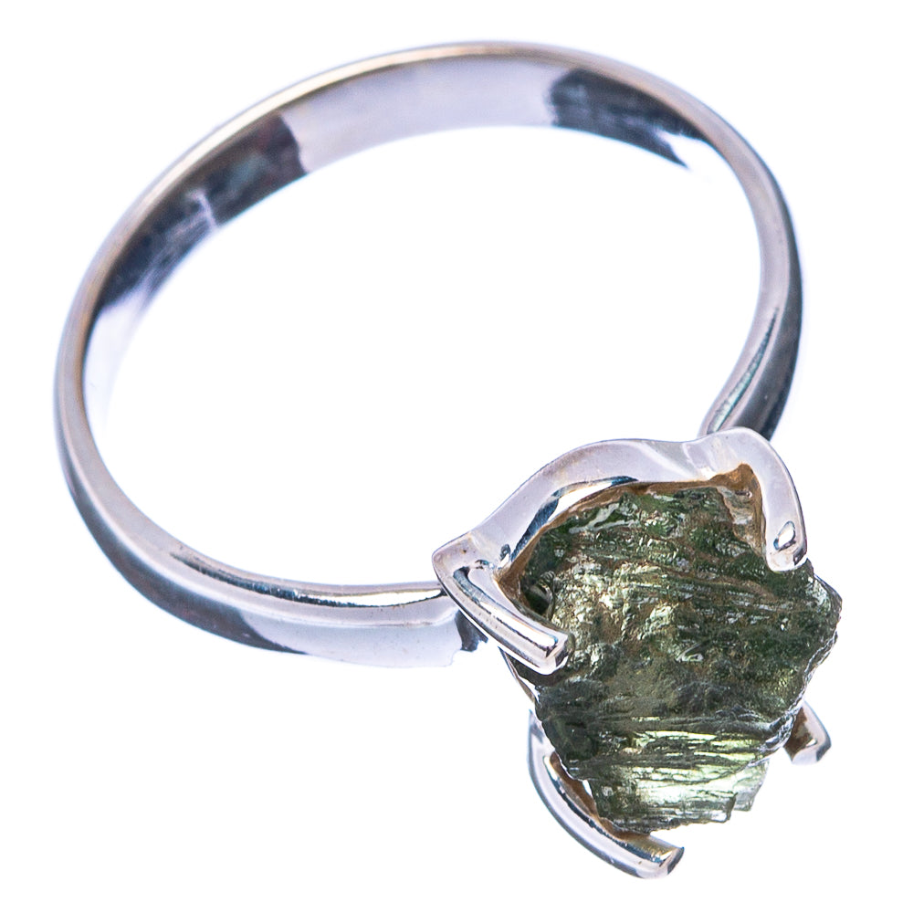 Moldavite Ring Size 6 (.925 Sterling Silver)