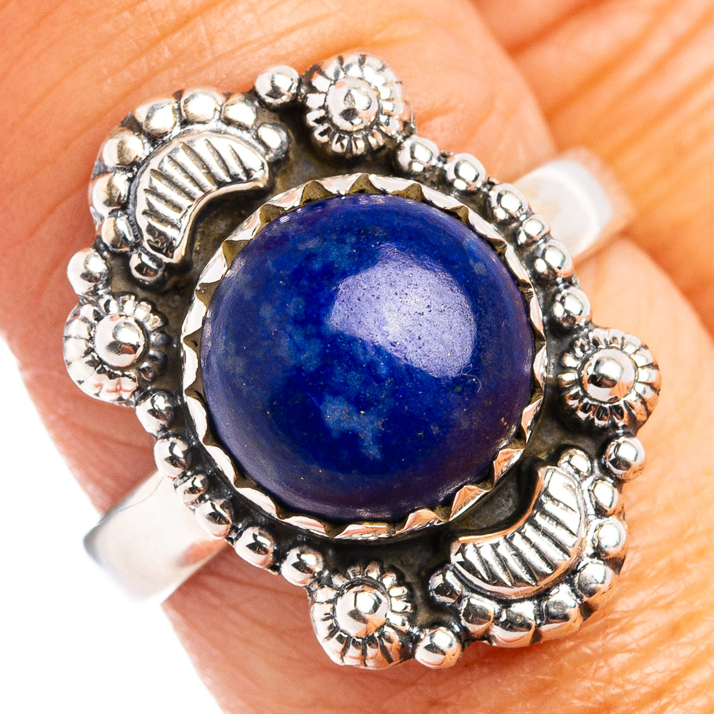 Lapis Lazuli Ring Size 8 (.925 Sterling Silver)