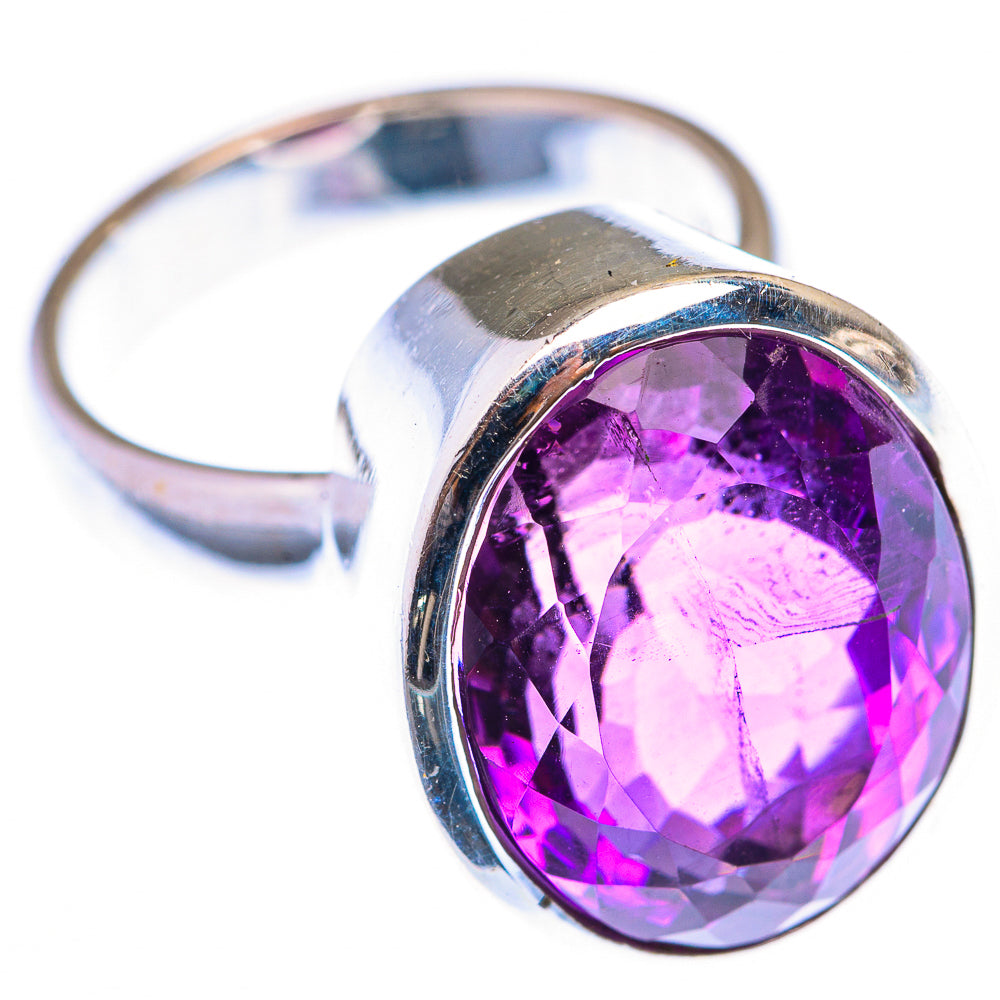 Faceted Amethyst Ring Size 6.5 (925 Sterling Silver) RING139970