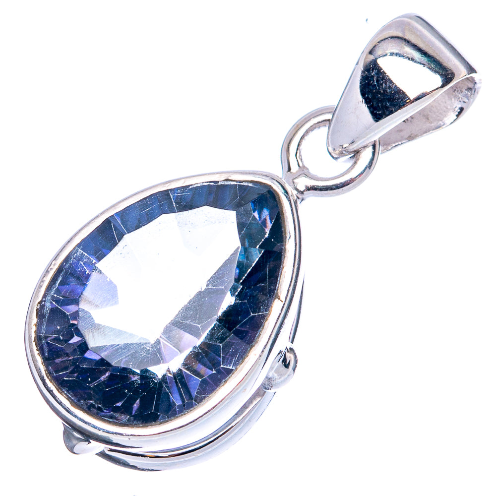 Value Blue Mystic Topaz Pendant 1 1/8" (925 Sterling Silver) P42130