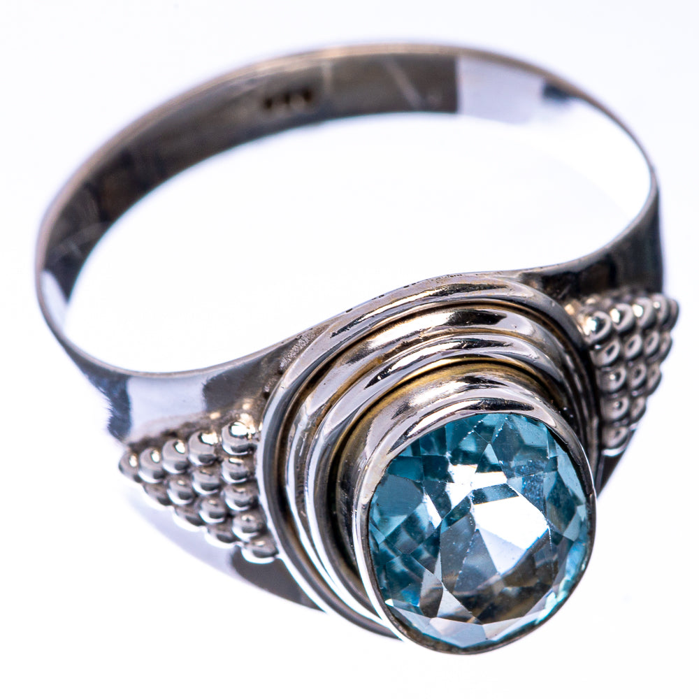 Blue Topaz Ring Size 9 (925 Sterling Silver) R145164