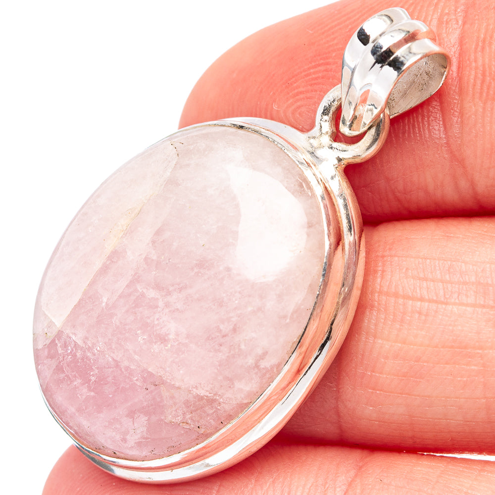 Kunzite Pendant 1 1/2" (.925 Sterling Silver)