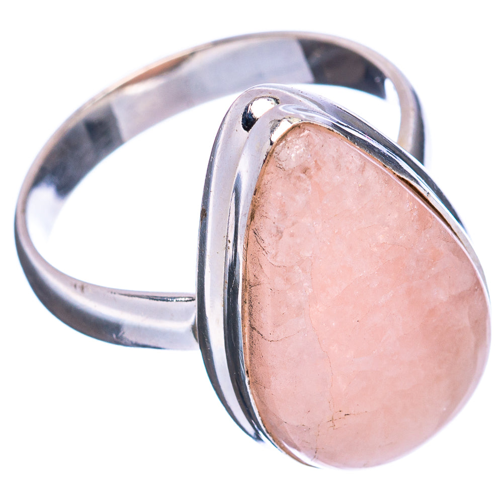 Rose Quartz Ring Size 9 (.925 Sterling Silver)